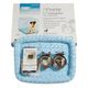 MidWest iCrate Fashion Blue S Kit - Dog Crate Set with Bed, Cover & 2 Bowls, Blue, Size S 61x46x48cm