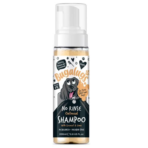 Bugalugs Oatmeal No Rinse Shampoo 200ml - owsiany szampon dla psa, bez spłukiwania