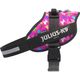 Julius-K9 IDC Powerharness Dogz - szelki dla psa, z odblaskami, wzór w kolorowe pieski