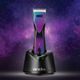 Andis Pulse ZR II Purple Galaxy - Professional Cordless Five Speed Animal Clipper with 2 Batteries and CeramicEdge no. 10 (1,5mm) Blade, Limited Edition