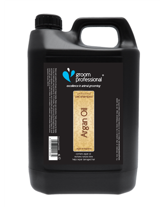 Groom Professional Argan Oil Shampoo - nawilżający szampon dla psa z olejkiem arganowym, do suchej sierści, koncentrat 1:10 - 4L