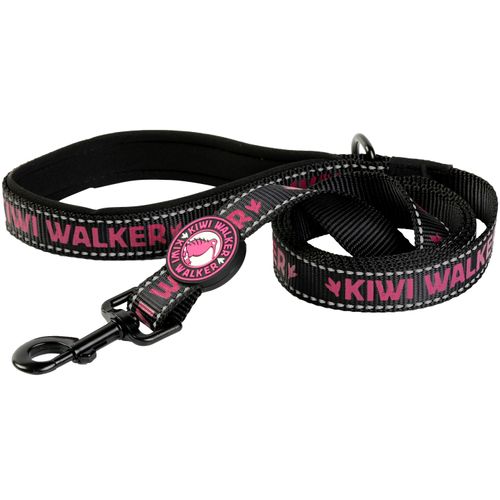 Kiwi Walker Dog Leash Pink - wytrzymała smycz dla psa, odblaskowa 150cm