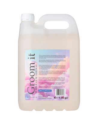 Botaniqa Groom It Shampoo Bubble Gum 4L - szampon dla psa do mycia zasadniczego, o zapachu gumy balonowej