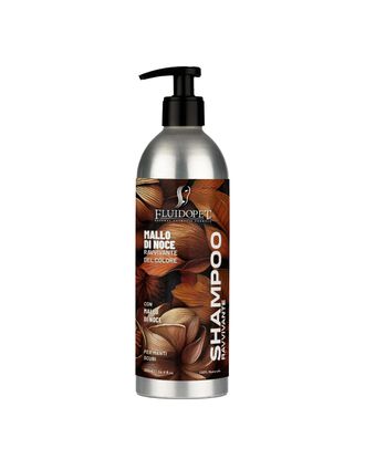 FluidoPet Mallo Di Noce Natural Shampoo - profesjonalny szampon pogłębiający kolor czarny i ciemny, koncentrat 1:20 - 500ml