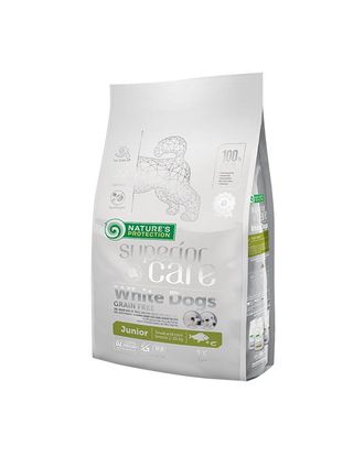 Nature’s Protection Superior Care White Dogs Junior Small Breeds White Fish - karma dla białych szczeniąt małych ras z rybą - Waga: 1,5kg
