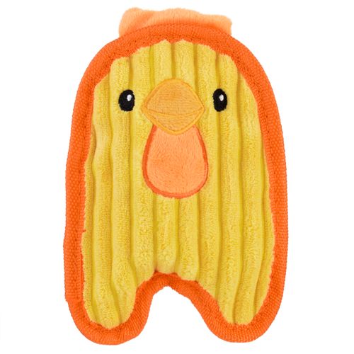 Outward Hound Durablez Chicky 16cm - piszcząca zabawka dla psa, bez wypełnienia, żółty kurczaczek