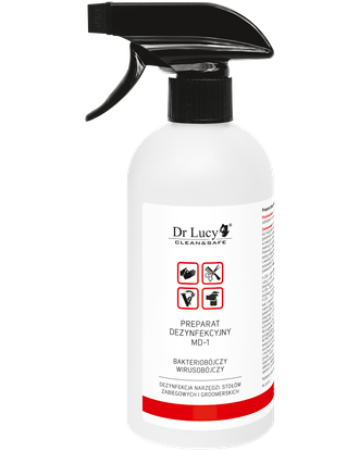 Dr Lucy MD1 500ml - preparat do szybkiej dezynfekcji rąk i powierzchni
