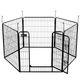 Flamingo Kennel Zecta Black - kojec dla psa, szczeniaka, z stabilną ramą, 6 paneli 79x80cm