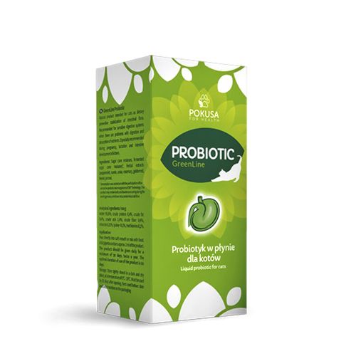 Pokusa GreenLine Probiotic 100ml - probiotyk dla kota, w płynie