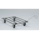 MidWest Crate Dolly - Stainless Steel Cart for Crate Transport, 107x61x18cm