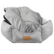 Blovi Bed Velur Love Light Grey L - Elegant Velour Dog & Cat Bed, Hexagon