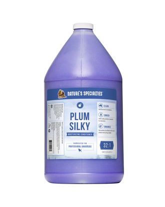 Nature's Specialties Plum Silky Conditioner - nawilżająca odżywka z jedwabiem i keratyną dla psa i kota, koncentrat 1:32 - 3,8L