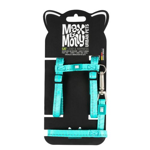 Max&Molly Cat Lead & Harness Set Matrix 2.0 - zestaw szelki i smycz dla kota, z neoprenową podszewką