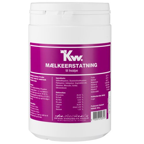 KW Maelkeerstatning 450g - preparat mlekozastępczy dla szczeniąt