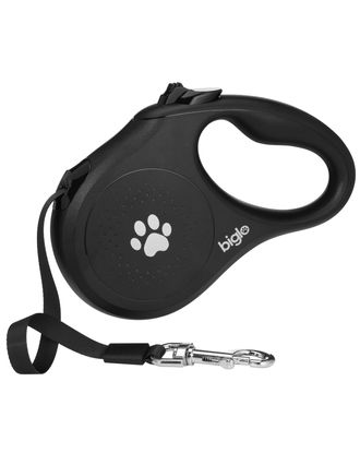 Biglo Standard Black Retractacle Dog Leash - smycz automatyczna dla psa