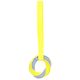 Flamingo Glowa Tug Rope Ring - szarpak z plecionym kółkiem dla psa, świecący w ciemności, żółto-niebieski