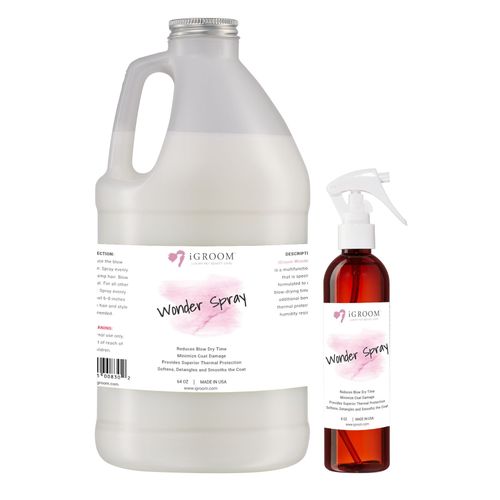 iGroom Wonder Spray - odżywka dla psa skracająca czas suszenia, preparat termoochronny