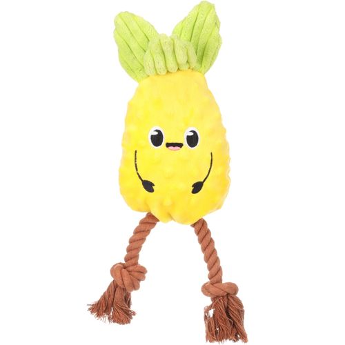 Flamingo Bubto Pineapple with Rope 33cm - pluszak dla psa, ananas ze sznurem, z piszczałką