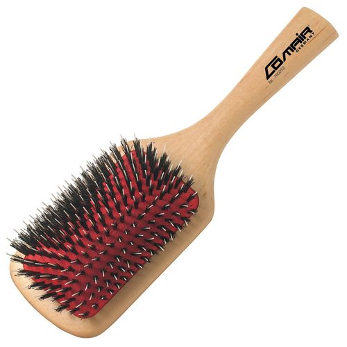 Comair Wooden Paddle Brush 24cm - średnia szczotka do włosów normalnych i grubszych, z włosiem naturalnym i nylonem