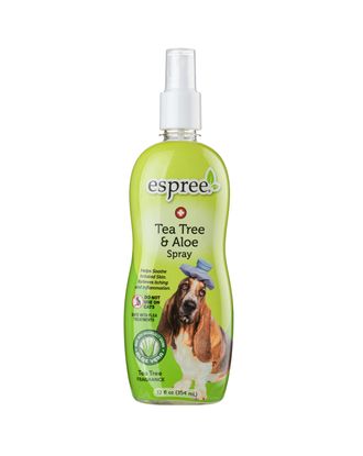 Espreee Tea Tree & Aloe Spray 355ml - spray łagodzący do podrażnionej skóry psa, zmniejszający świąd