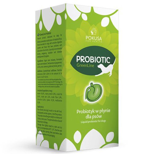 Pokusa Green Line Probiotic 200ml - probiotyk dla psa, regulujący florę bakteryjną