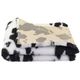 Blovi DryBed VetBed A - Non Slip Pet Bed, Black-White (Cow Texture)