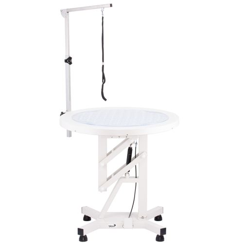 Blovi Luce Air Lift Led Grooming Table - stół groomerski z podświetlanym i obrotowym blatem 70cm, podnośnik pneumatyczny