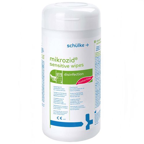 Schulke Mikrozid Sensitve Wipes Jumbo 200szt. - chusteczki do szybkiej dezynfekcji powierzchni 20x20cm, bezalkoholowe