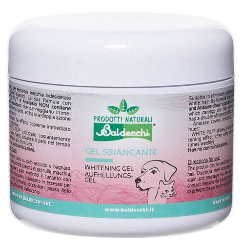 Baldecchi Whitening Gel 130g - żel wybielający, usuwa plamy i przebarwienia z sierści
