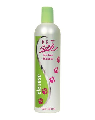 Pet Silk Tea Tree Shampoo - szampon odstraszający owady z olejkiem z drzewa herbacianego, do skóry suchej i swędzącej, koncentrat 1:16 - 473ml