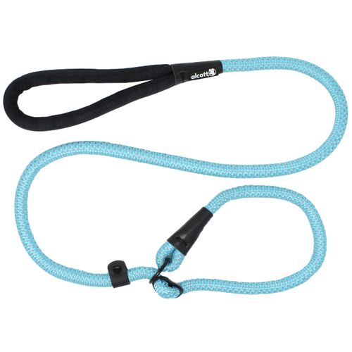 Alcott Adventure Slip Rope Leash 150cm Blue - odblaskowa smycz linowa dla psa, niebieska
