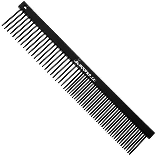 Groomer.dk Antistatic Teflon Comb 15,5cm - metalowy grzebień dla psa i kota, pokryty teflonem, mieszany rozstaw zębów 50/50