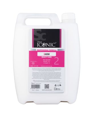True Iconic Show Beauty Care - intensywnie nawilżająca odżywka do długiej sierści z olejkiem arganowym i witaminą E - 4,5L