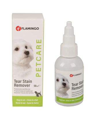 Flamingo Tear Stain Remover 50ml - preparat do usuwania przebarwień pod oczami, dla psa i kota