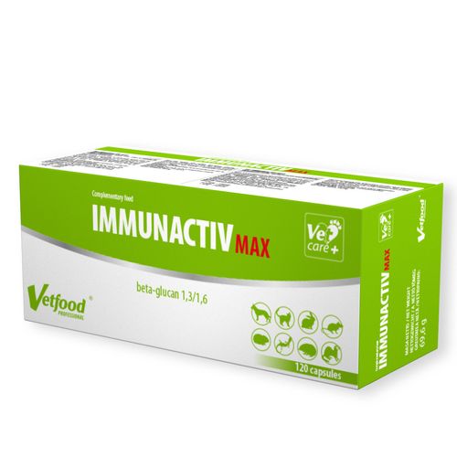 Vetfood Immunactiv MAX  - preparat stymulujący odporność dla psa i kota