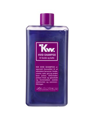 KW White Shampoo - szampon do białej, jasnej i srebrnej sierści psa i kota - 500ml