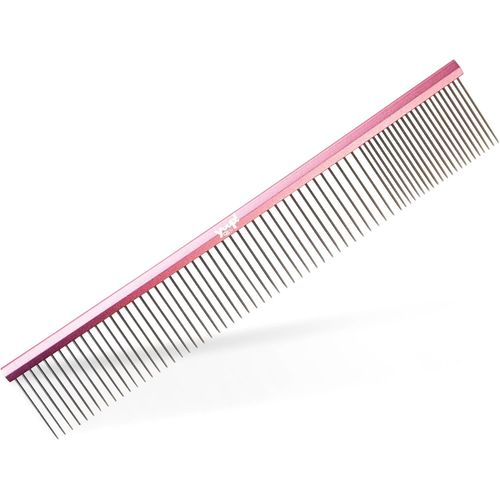 Yuup! Pink Comb 25cm - lekki, aluminiowy grzebień z mieszanym rozstawem ząbków 80:20, różowy