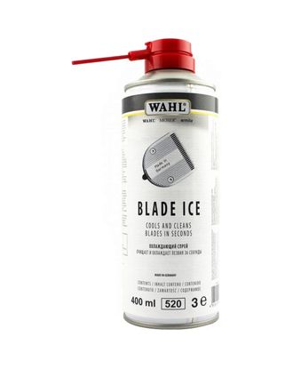Wahl Blade Ice Spray 4w1 - preparat do chłodzenia, czyszczenia, oliwienia i ochrony ostrzy - 400ml