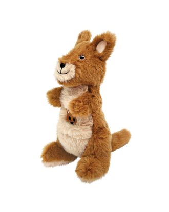 KONG Shakers Passports Kangaroo M 25cm - pluszowy kangur, przytulanka dla psa z grzechotką i piszczałką