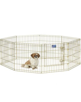 MidWest Gold Zinc Exercise Pen 61x61cm - solidny kojec, płotek dla psa z ocynku w kolorze złota