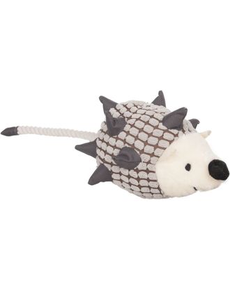 Flamingo Plush Hedgehog&Rope 45cm - pluszowy jeż ze sznurkiem i piszczałką