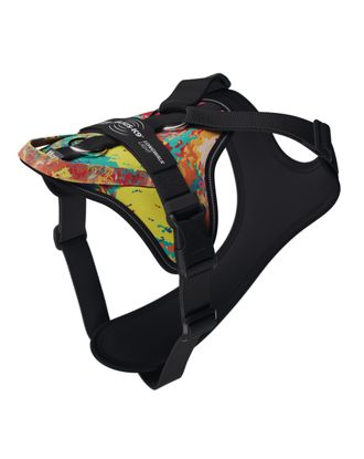 Julius-K9 IDC Longwalk Light Harness Crazy - lekkie szelki trekkingowe dla psa, z kieszonką na lokalizator GPS