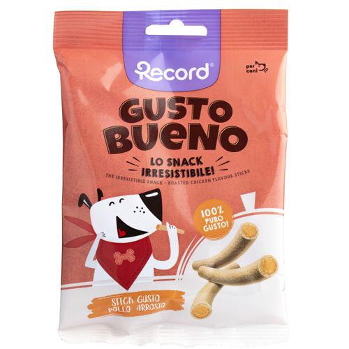 Record Gusto Bueno Roasted Chicken Flavor Sticks 50g - smaczki dla psa, pałeczki o smaku pieczonego kurczaka