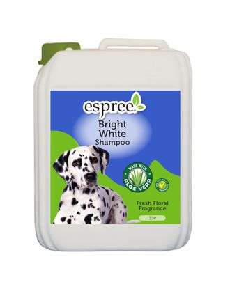 Espree Bright White Shampoo - szampon uwydatniający biały i jasny kolor sierści - 5L