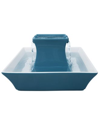 PetSafe Drinkwell Pagoda Ceramic Pet Fountain 2L - ceramiczna fontanna dla kota i psa, niebieska