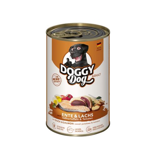 Doggy Dog Duck & Salmon - bezzbożowa mokra karma dla psa, z kaczką i łososiem