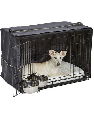 MidWest iCrate Kit rozmiar M, 77x49x55cm, zestaw: klatka z pokrowcem, legowiskiem i 2 miskami.