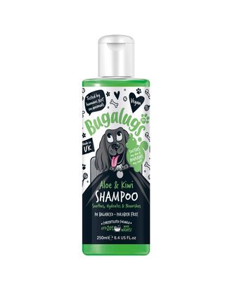 Bugalugs Aloe & Kiwi Shampoo - łagodząco-nawilżający szampon dla psa, koncentrat 1:10 - 250ml