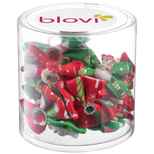 Blovi Christmas Bows Mix 25szt. - świąteczne kokardki dla psa, na gumce, mix wzorów