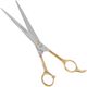 Special One Golden Elitte Straight Scissors 8,5" - solidne nożyczki groomerskie proste, z długimi ostrzami i złoconą rękojeścią